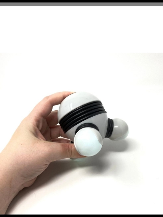 Other - Handheld 3-Point Massage Roller in White and Black